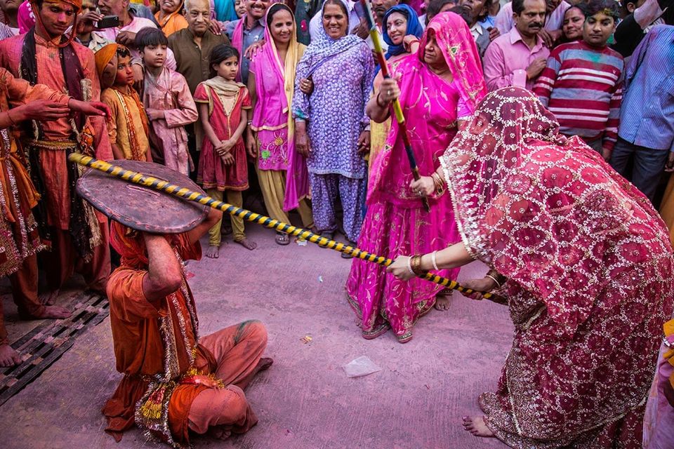 Photo of Lathmar Holi, Nandgaon Mathura Style! 3/4 by Zeel Shah