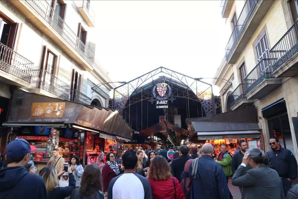 Photo of La Boqueria, La Rambla, Barcelona, Spain by Arijit Mullick