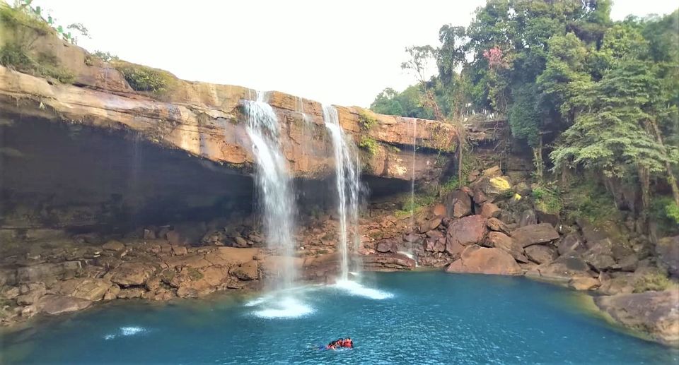 Photo of Krang Shuri Waterfall, Meghalaya, India by Family On Wheels