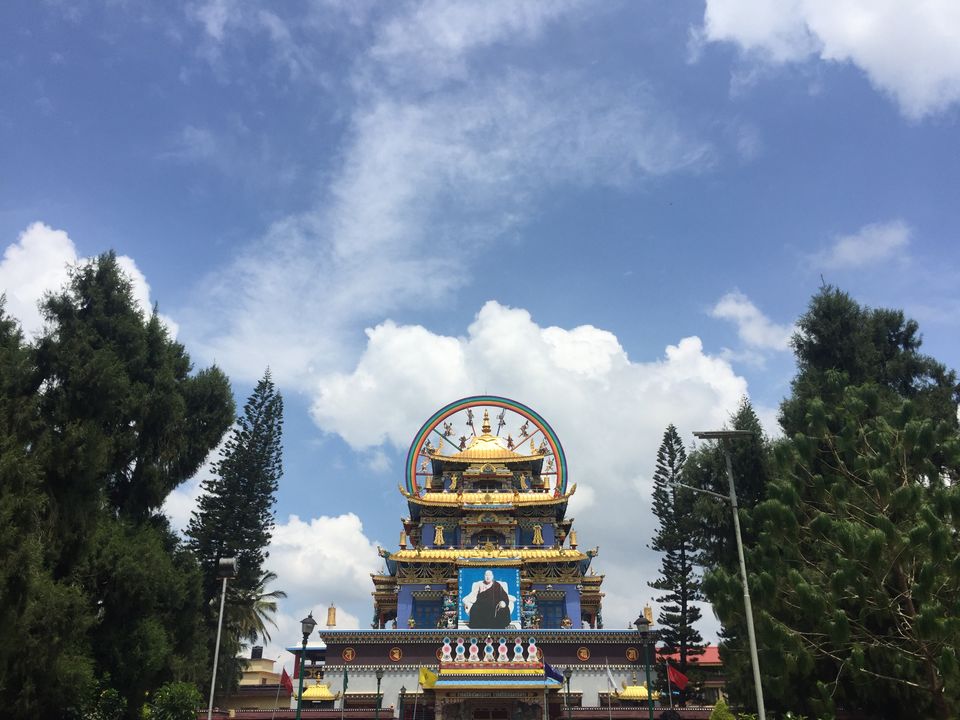 Photo of Namdroling Monastery Golden Temple, Bylakuppe, Karnataka, India by Sandhya Gawde