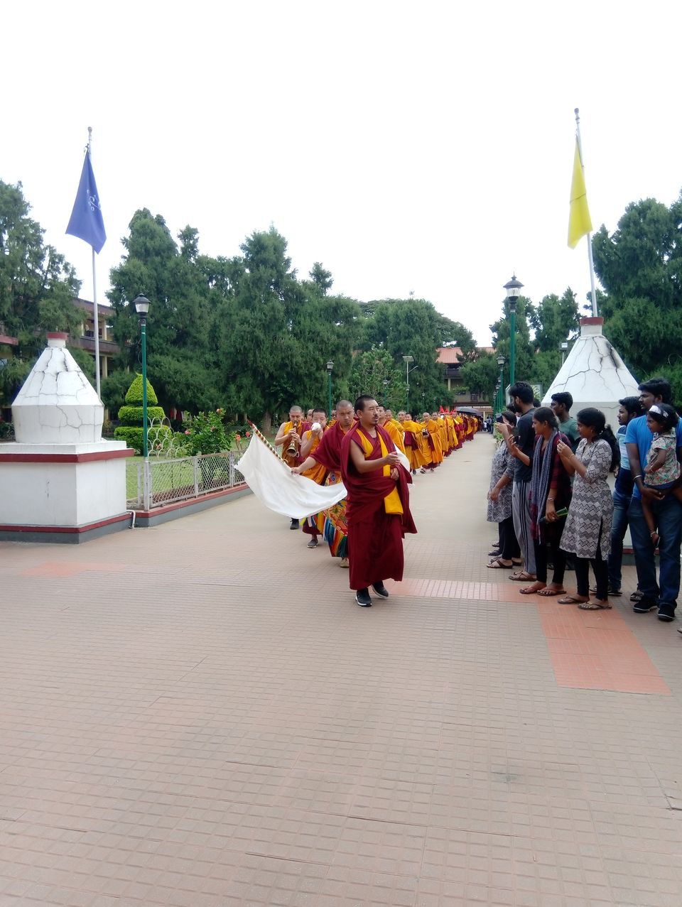 Photo of Namdroling Monastery Golden Temple, Bylakuppe, Karnataka, India by Sandhya Gawde
