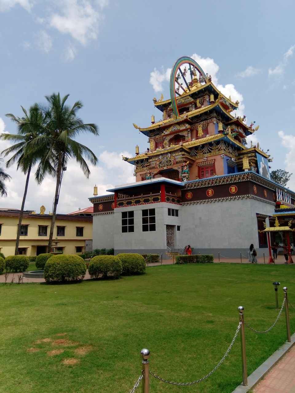 Photo of Namdroling Monastery Golden Temple, Bylakuppe, Karnataka, India by Sandhya Gawde
