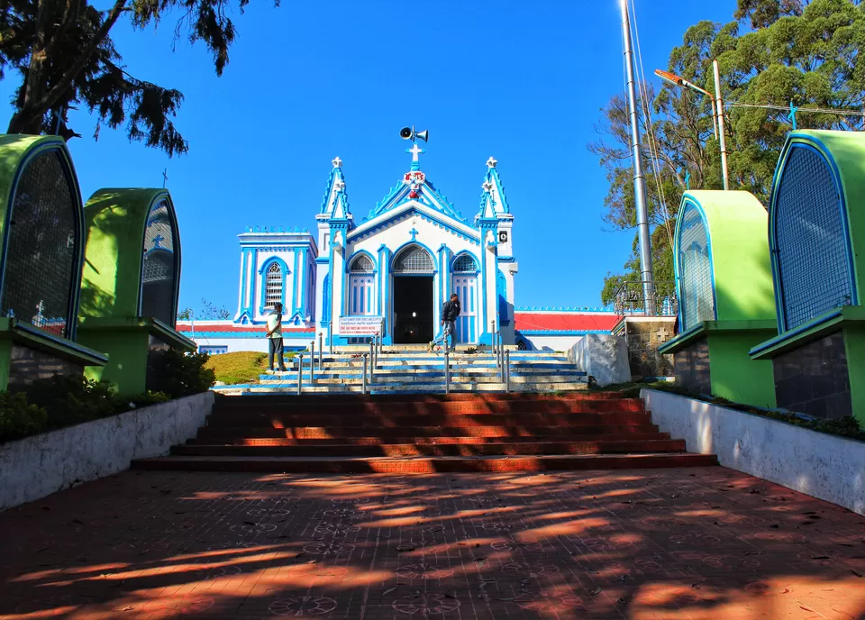 Photo of La Saleth Church, Kodaikanal, Tamil Nadu, India by Anil Kumar