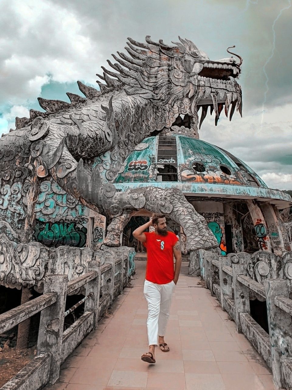 Photo of The Spookiest Spot in Vietnam- ABANDONED WATER PARK (Thuy Tien Water Park) by That NomadCouple
