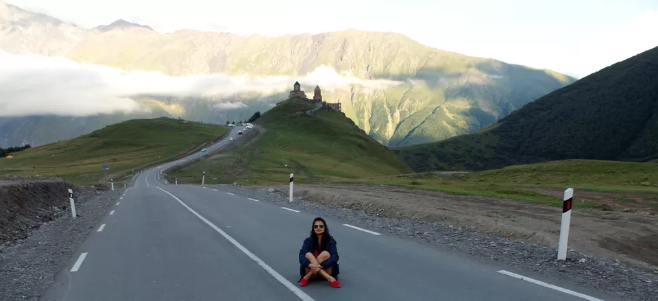 Photo of Gergeti Trinity Church, Kazbegi, Oni, Georgia by Sreenivas Koushik