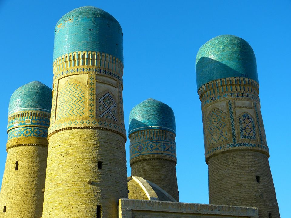 Photo of Chor Minor, Khodja Nurobobod Street, Bukhara, Uzbekistan by Amrita