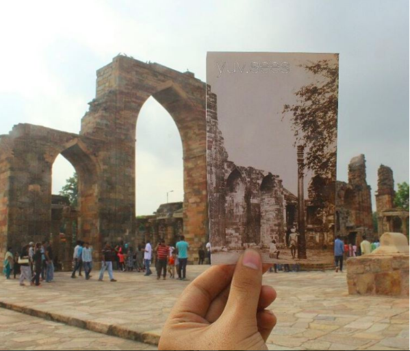 Photo of Delhi Based Photographer Beautifully Juxtaposes Old Photos Of Delhi Monuments With How They Look Now 2/9 by Gunjan Upreti