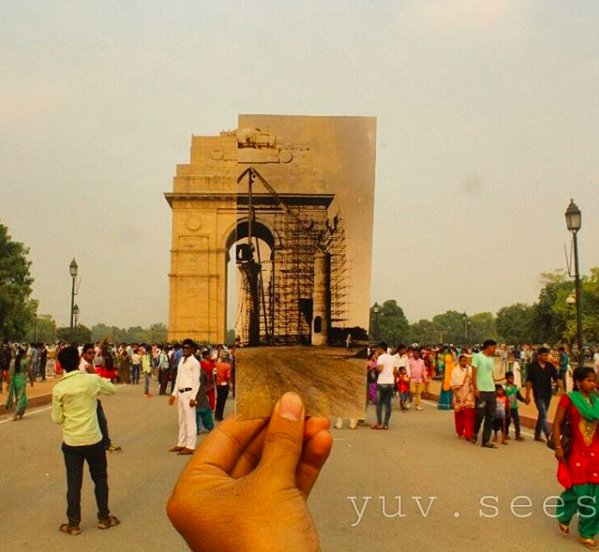 Photo of Delhi Based Photographer Beautifully Juxtaposes Old Photos Of Delhi Monuments With How They Look Now 4/9 by Gunjan Upreti
