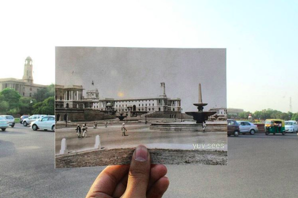 Photo of Delhi Based Photographer Beautifully Juxtaposes Old Photos Of Delhi Monuments With How They Look Now 7/9 by Gunjan Upreti