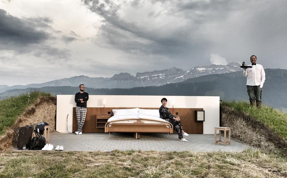 Photo of In The Middle Of The Swiss Alps With No Roof & No Walls, This Is The World's Only Zero-Star Hotel by Gunjan Upreti