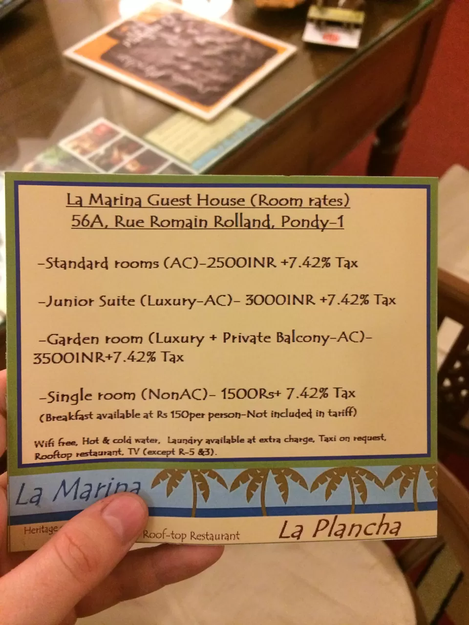 Photo of La Marina Guest House, Romain Rolland Street, White Town, Puducherry, India by Mallika Hatimuria