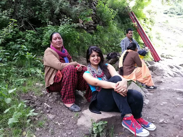 Photo of A click with local residents of villages by Heena Sharma
