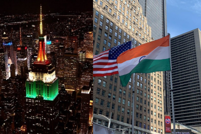 Photo of The Biggest Tricolour to be Hoisted at Times Square On India's 75th Independence Day. 1/2 by srilu uppari