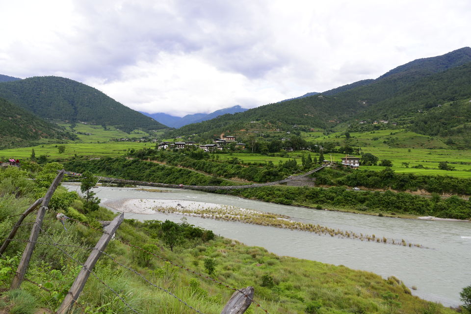Photo of Punakha Suspension Bridge, Punakha, Bhutan by Chaitali Chatterjee