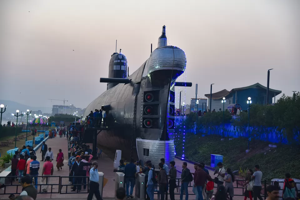 Photo of Submarine, RK Beach Road, Kirlampudi Layout, Chinna Waltair, Pedda Waltair, Visakhapatnam, Andhra Pradesh, India by Subhadeep Debnath