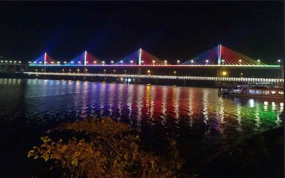 Photo of Mandovi Bridge, Alto Porvorim, Penha de França, Goa, India by Arundhati Bhunia