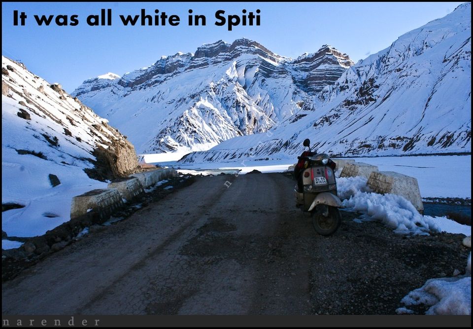 Photo of Solo Scooter Ride to Winter Spiti-March 2011 5/44 by Narender Kumar Gautam