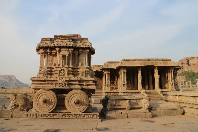 Photo of Stone Chariot, Hampi, Nimbapura, Karnataka, India by Amoul Singhi