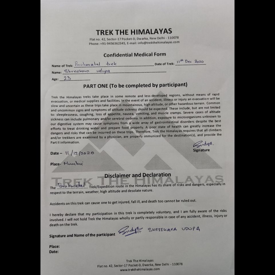 Photo of Brahmatal , The Himalayan Trek by Shreekara udupa