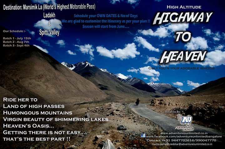 Photo of Highway to Heaven-Roadtrip on Himalayan Highest Passes in Ladakh region and Spitti Valley !! by Sumesh Reddiar