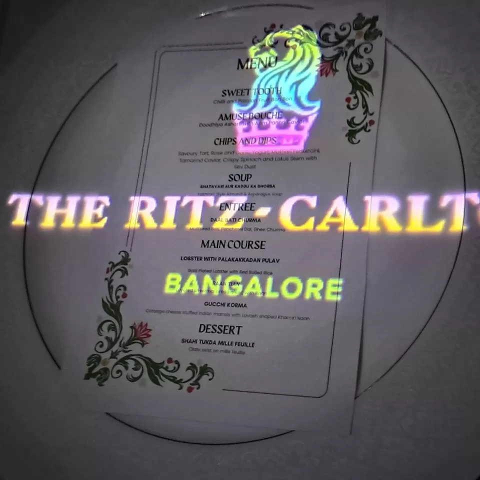 Photo of Escape Reality With The Ritz-Carlton, Bangalore’s Dineamation - A Luxury Dining Experience by Sushantika