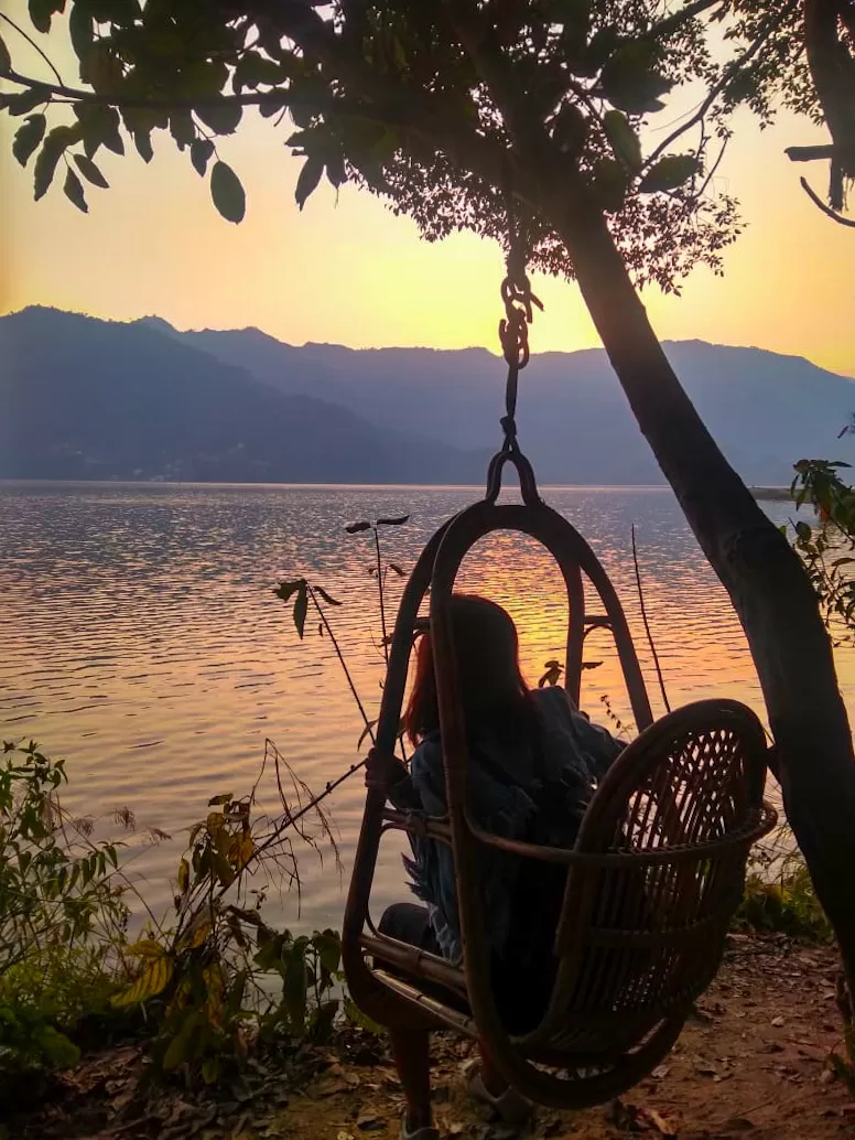 Photo of Phewa Lake, Pokhara, Nepal by Sanvi Sinha