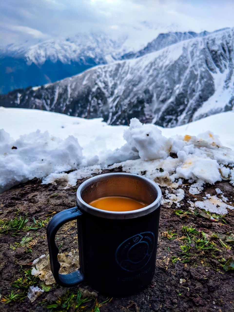 Photo of Sar Pass - A frozen lake, a ridge and snow slides at 14k feet by Mouna Nanaiah