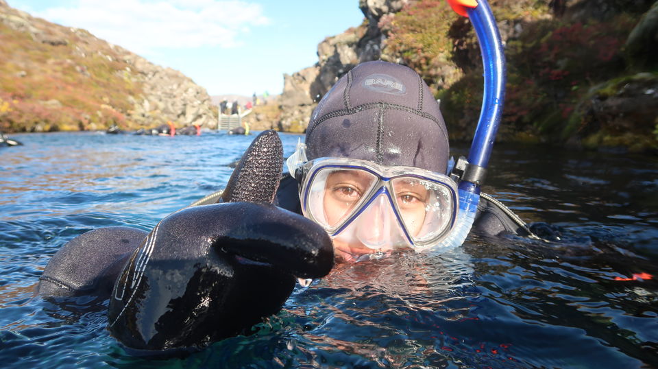 Photo of Snorkelling Between Two Slices of the Earth : Silfra in Iceland 5/5 by Rhucha Kulkarni