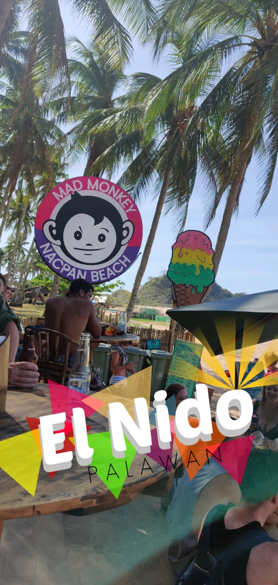 Photo of Mad Monkey Hostel Nacpan Beach, Barangay Bucana, El Nido, Palawan, Philippines by Swara Jogi