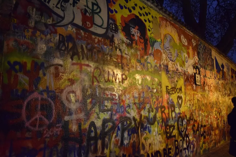 Photo of Lennon Wall, Malá Strana, Prague 1, Czechia by Sarishti Katyal