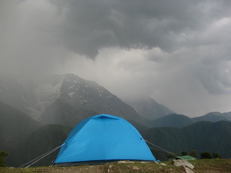 Photo of a lonely tent in triund, not exactly lonely by dacchita29