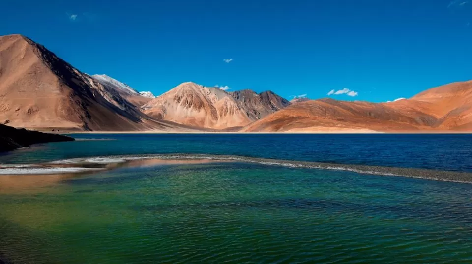 Photo of Pangong Lake by Sanghamitra Ghosh