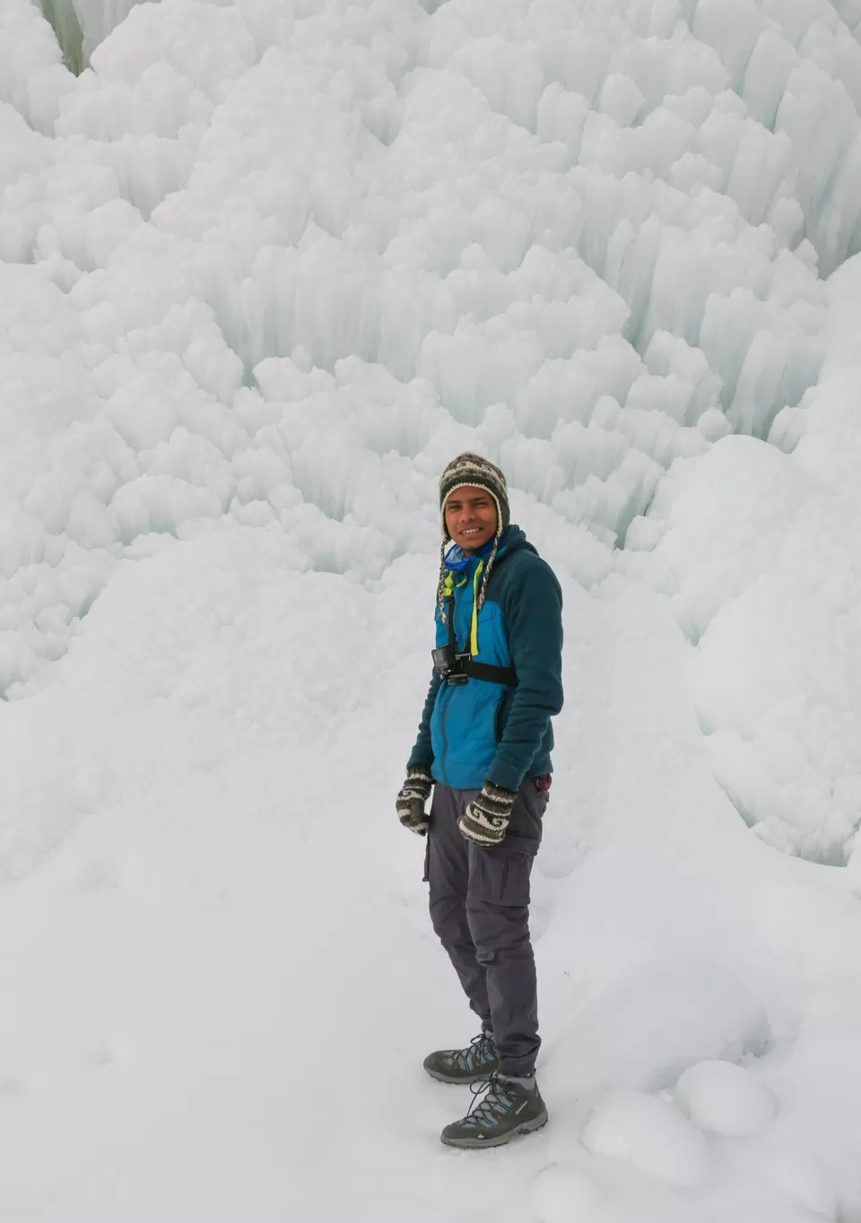 Photo of Ice Stupa Artificial Glacier Sonam Wangchuk, Leh by Santanu Bhoi