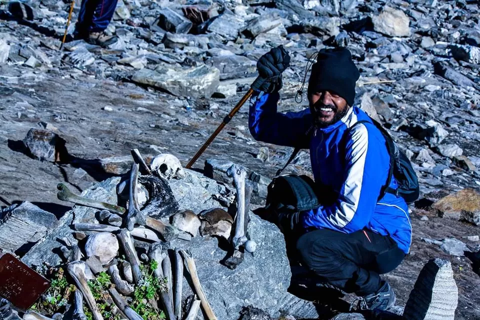Photo of Roopkund Lake, Roopkund Trail, Uttarakhand, India by Gautham Rachaiah