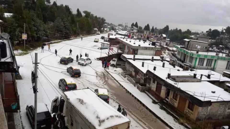 Photo of Shillong Turns Snow White Pre-Christmas as Massive Hailstorm Hits The City by Kuntala Banerjee