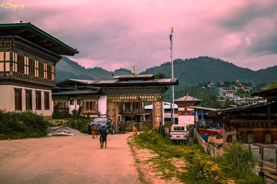 Photo of Gangtey Monastery, Bhutan by Sujoy