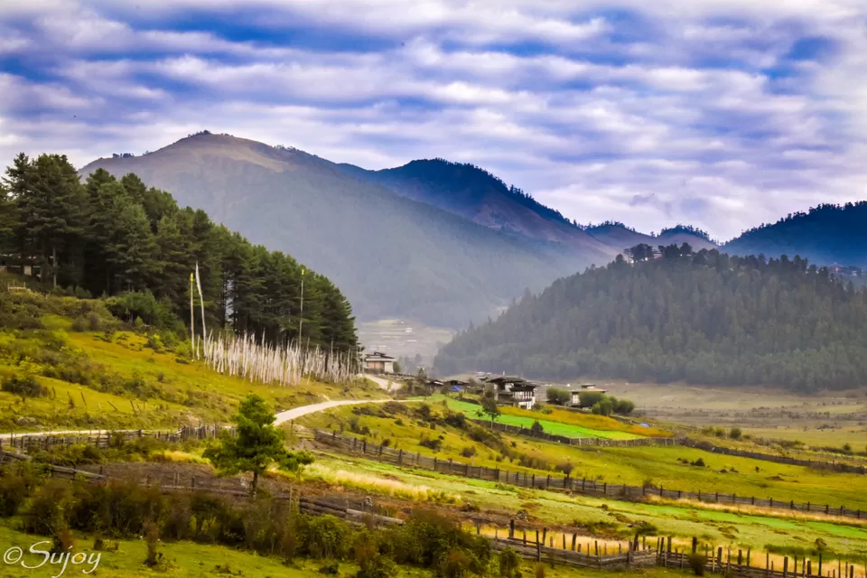 Photo of Phobjikha Valley, Wangdue Phodrang, Bhutan by Sujoy