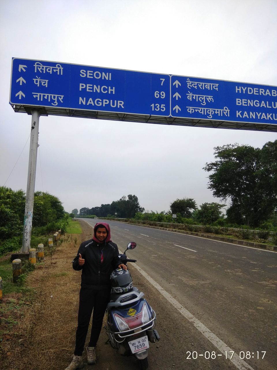 Photo of Kashmir to Kanyakumari (3959 kms) on Gear-less Scooter in Record 130 hrs!!! 19/28 by Nisha Rao