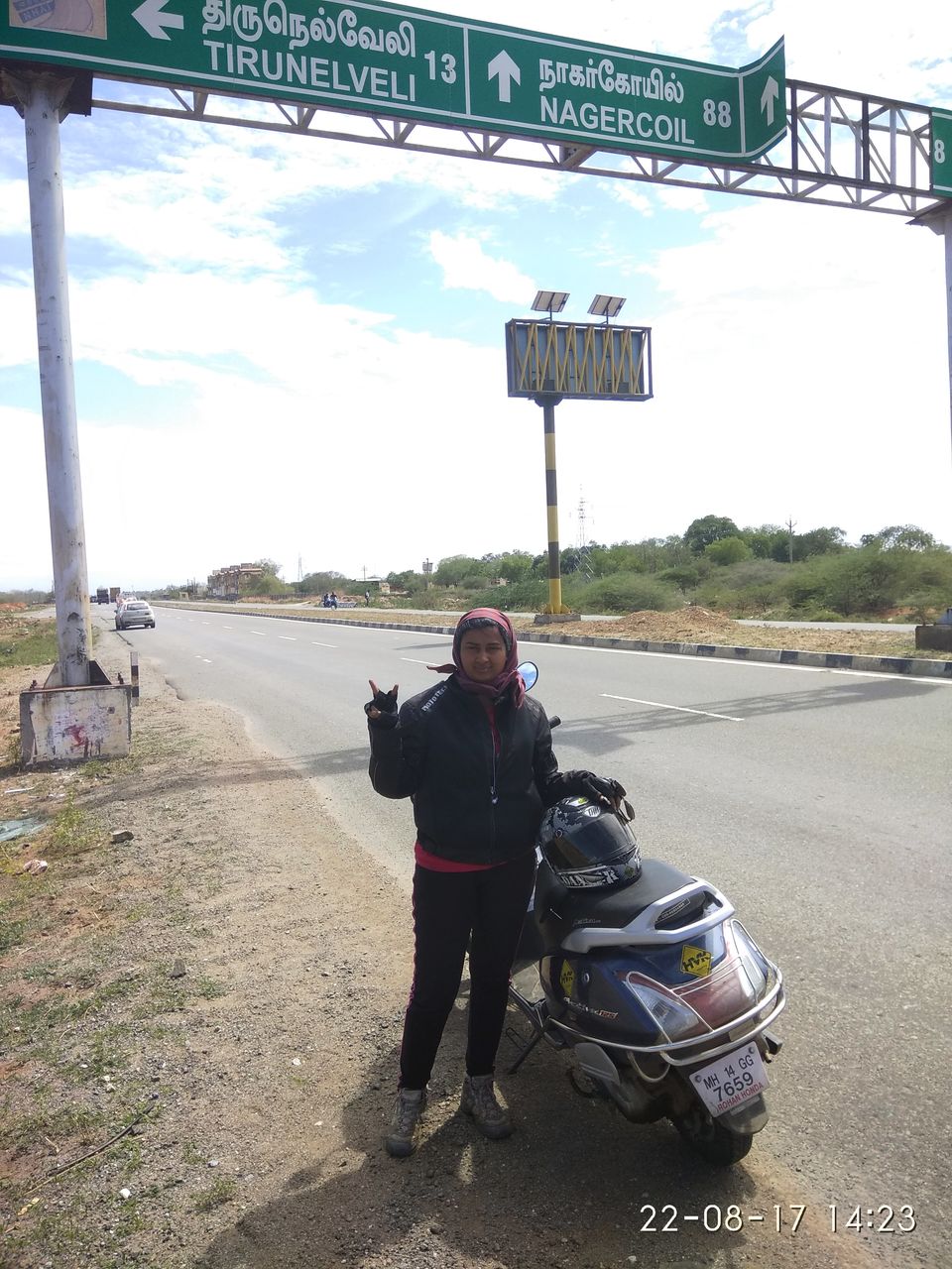 Photo of Kashmir to Kanyakumari (3959 kms) on Gear-less Scooter in Record 130 hrs!!! 26/28 by Nisha Rao