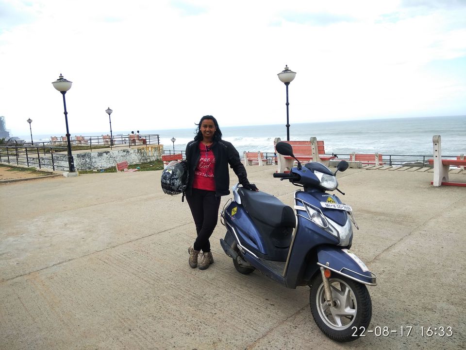 Photo of Kashmir to Kanyakumari (3959 kms) on Gear-less Scooter in Record 130 hrs!!! 28/28 by Nisha Rao