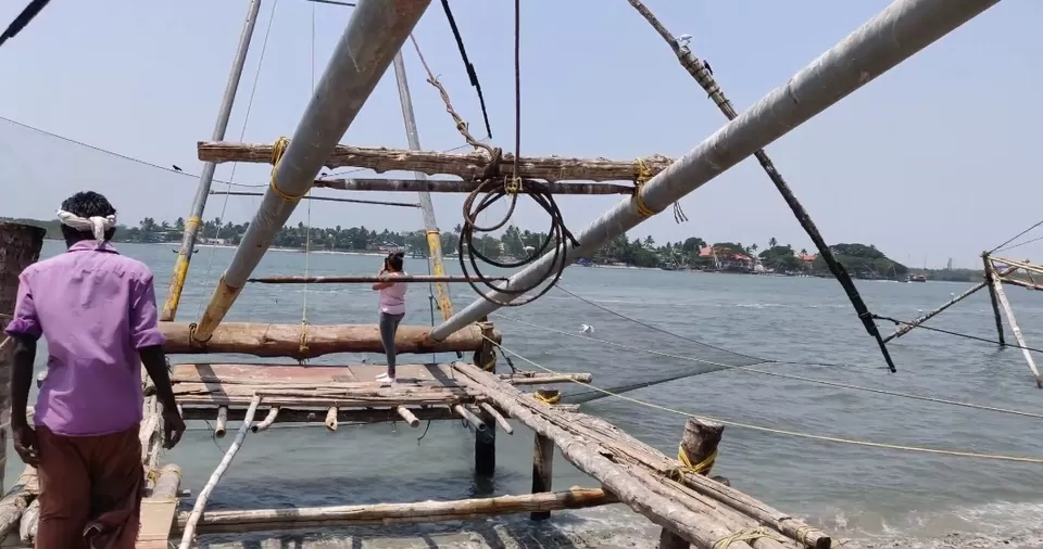 Photo of Chinese Fishing Nets, Fort Vypin, Puthuvype, Kochi, Kerala, India by Bhavya shetty