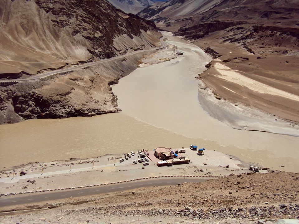 Photo of Confluence of Indus(right)and Zanskar(left) by Vidya Shirodkar