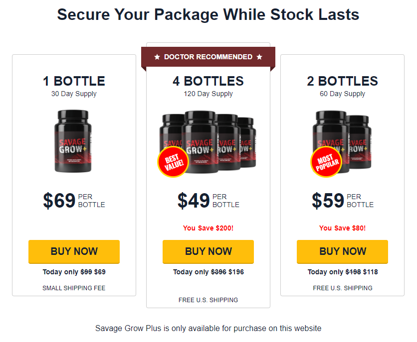 Photo of Savage Grow Plus Reviews #FDA Approved | Male Enhancement, Review 3/3 by Pharmalite XS Keto