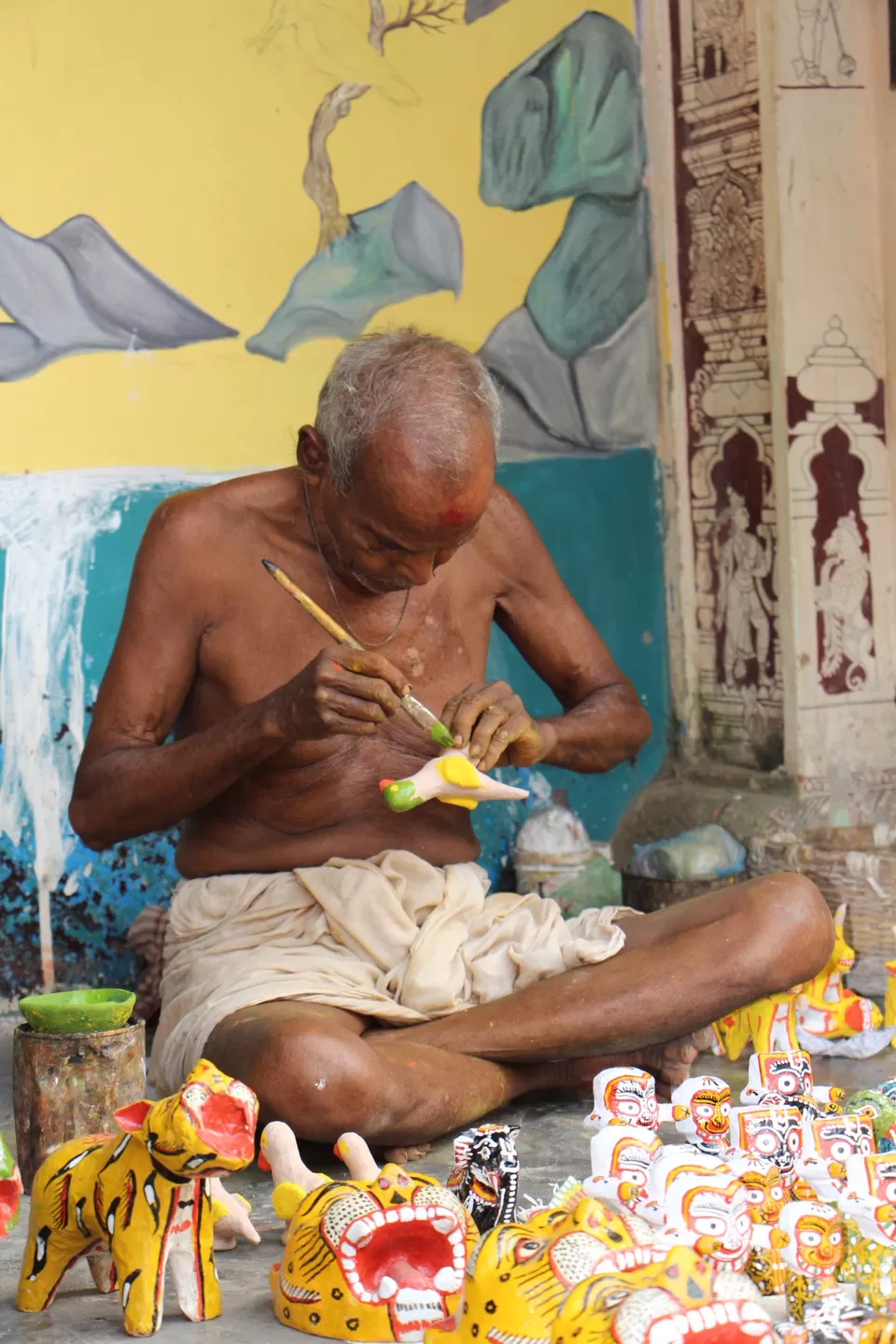 Photo of An artists @Raghurajpur by Vineet Kumar