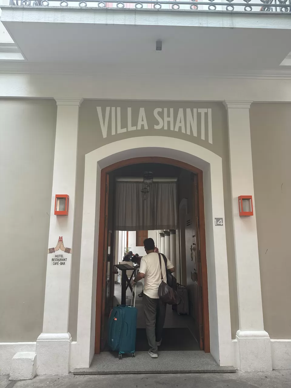 Photo of Villa Shanti Hotel Restaurant, Suffren Street, White Town, Puducherry, India by The Benjabi Affair