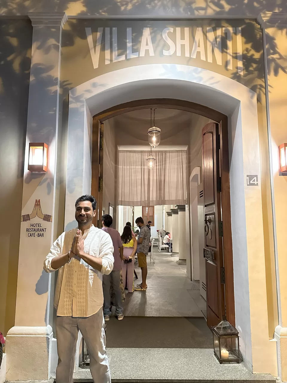 Photo of Villa Shanti Hotel Restaurant, Suffren Street, White Town, Puducherry, India by The Benjabi Affair