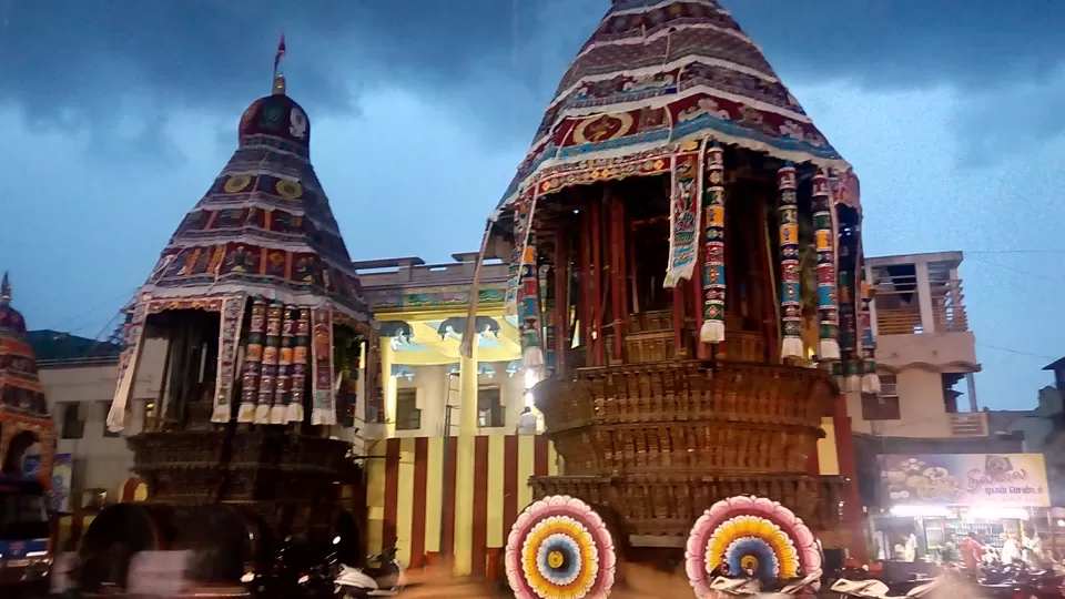 Photo of Temple car during the night by adithyan sivaraman