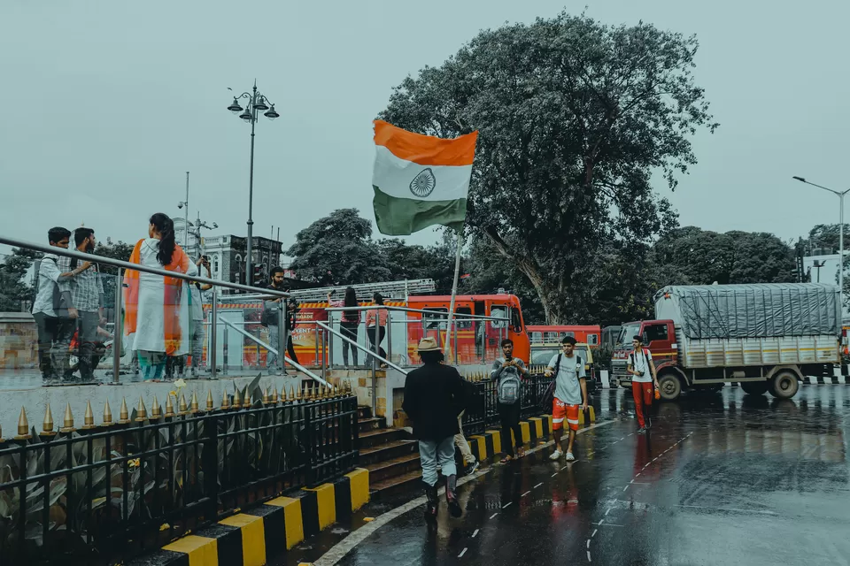 Photo of People kept staring at this man who took the TRICOLOR away on INDEPENDENCE DAY. by Aakash Vishwakarma