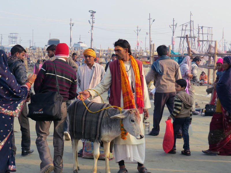 Photo of The Naga sadhu who asked for my gold ring at the Kumbh Mela 3/13 by The Compulsive Traveller