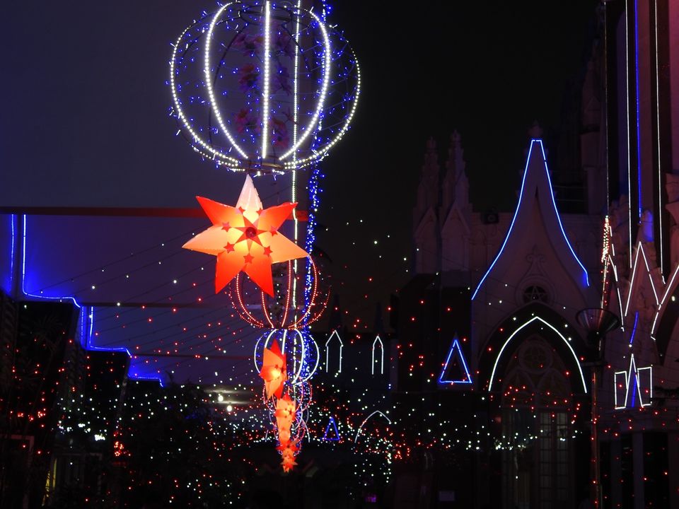 Photo of St Mary's Basilica, Bangalore – Glowing on Christmas eve 4/5 by Chendilk